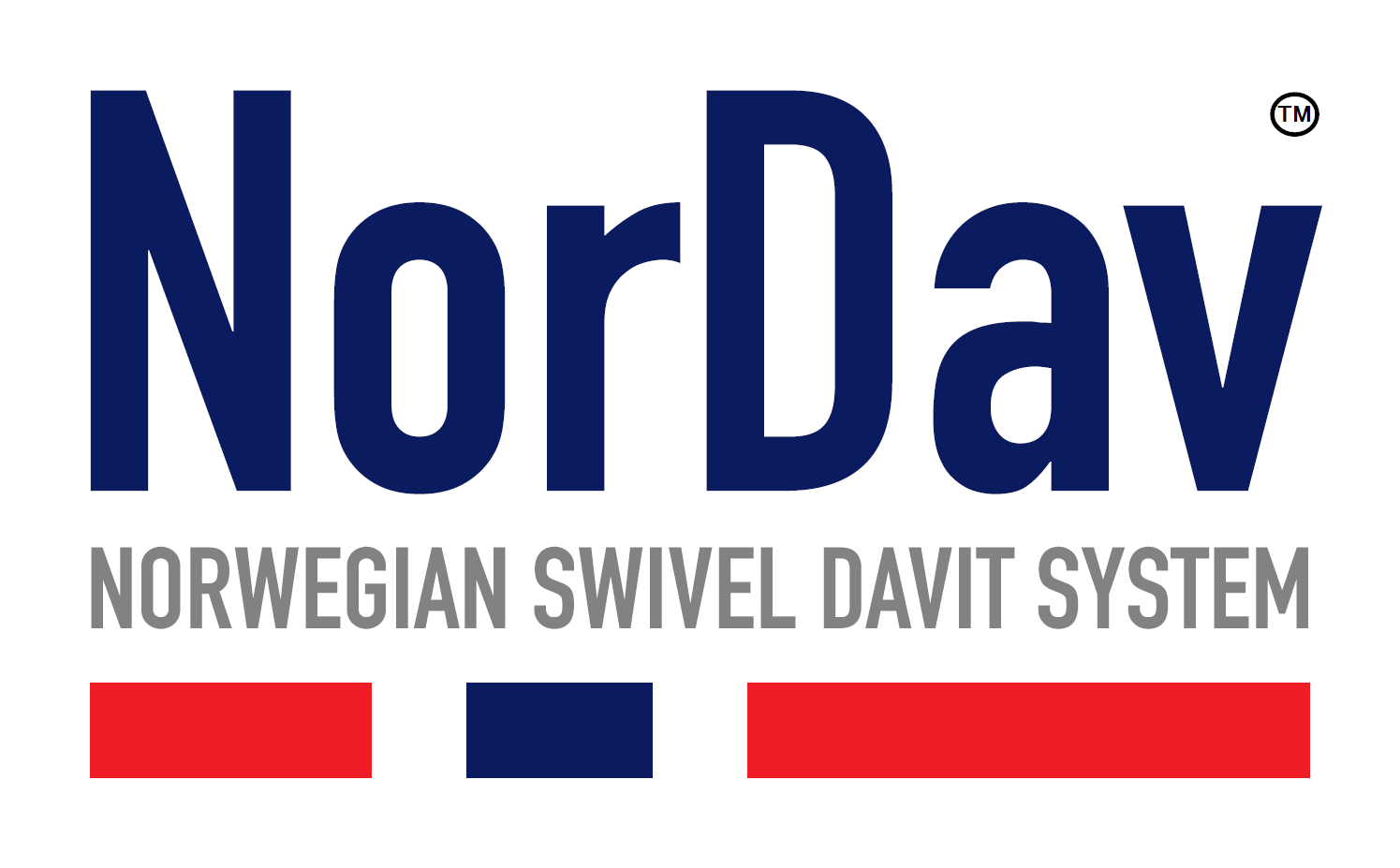 NorDav Norwegian Swivel Davit System Official Manufacturer Logo Norway